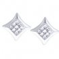 Diamond Earrings in 18k White Gold
