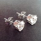18kwgp 1ctw Clear Crystal Earrings    4382