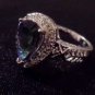 Gemstone Fire Rainbow Blue Ring Size 7 jewelry