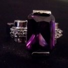 womens size 8 amethyst 14kt gold filled ring
