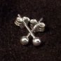 sterling silver 925 ball earring studs 1 pair new 3mm