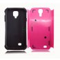 Cool Combo Double Layer Case Protective Cover for Samsung Galaxy S4 i9500 Pink