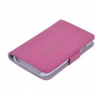 Litchi Pattern Flip PU Leather Protective Cover Card Holder Case for Samsung Galaxy S4 i9500 Rose