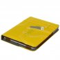 Denim Jeans PU Leather Flip Stand Case Cover for iPad Mini Yellow