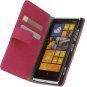 Macadam Stone Pattern Flip Card Holder Case for Nokia 920 PU Leather Rose