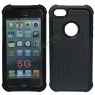 Cool Combo Double Layer Hard Case Protective Cover for iPhone 5 Black