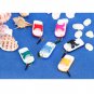 3.5mm cute Universal slipper dustproof plug ear cap for iphone 5 4s samsung s4 i9500 s3 Skyblue