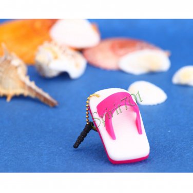3.5mm cute Universal slipper dustproof plug ear cap for iphone 5 4s samsung s4 i9500 s3 Rose