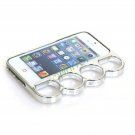 Cool Ring Plating Plastic Bumper Case Cover for iPhone 5 Silver