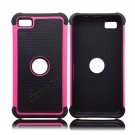 Cool Combo Double Layer Hard Case Protective Cover for Blackberry Z10 Pink