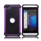 Cool Combo Double Layer Hard Case Protective Cover for Blackberry Z10 Purple