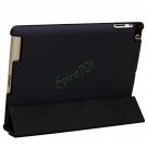 4 Shapes Super Slim PU Leather Stand Case Smart Cover for iPad 2/3/4 Black