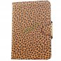 Fashion Leopard PU Leather Stand Case Card Holder Cover for iPad Mini Orange