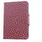 Fashion Leopard PU Leather Stand Case Card Holder Cover for iPad Mini Rose