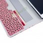 Fashion Leopard PU Leather Stand Case Card Holder Cover for iPad Mini Rose