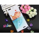 Cute Cartoon PC case for Lenovo K900 fish love cat