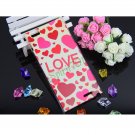 Cute Cartoon PC case for Lenovo K900 love heart