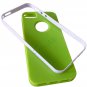 Super Slim TPU PC Combo Cover Protective Case for iPhone 5 Green