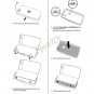 New Arrivals Stylish PC hard case cover for iphone 5 With Dress Up Mirror White