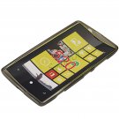 Stylish Plain TPU Gel Case Protective Cover for Nokia Lumia 520 Gray