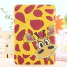 Cute Deer PU Leather Stand Case Card Holder Cover for iPad Mini Model 2