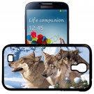 Naked Eye 3D Picture Three Wolves Hard Plastic Case Cover Shell for Samsung Galaxy S4 I9500