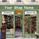 Web Site or Auction Template Antique Shop Boutique Navigational Header Logo & Custom Links