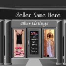 Sexy Lingerie Clothing Mall Auction Template or Web Site Header Logo With Custom Links
