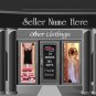 Sexy Lingerie Clothing Mall Auction Template or Web Site Header Logo With Custom Links