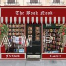 Book Boutique Auction Template or Web Site Header Logo & Custom Links