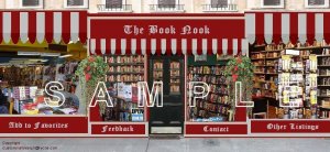 Book Boutique Auction Template or Web Site Header Logo & Custom Links