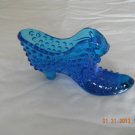 Blue Fenton Glass Slipper
