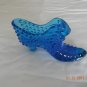 Blue Fenton Glass Slipper