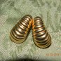 Gold Toned Pierced Earrings