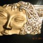 Rectangular Gold Toned Brooch