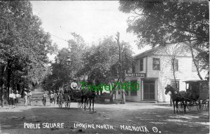 Rare Early Magnolia OH Street Scene c1910