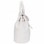 Elegante Women Leather Bag with a Lock Handbag White