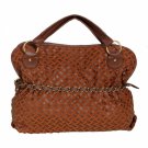 Messenger Brown Bag Fashion Women Hobos Braid Style Handbag Shoulder
