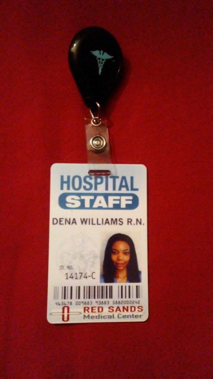 Sleepless Dena Williams Gabrielle Union Screen Used Id Badge Prop W Coa