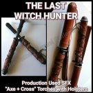 THE LAST WITCH HUNTER KAULDER (VIN DIESEL) SCREEN USED 2 CROSS TORCHES/ HOLSTERS