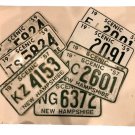 Lot of (5) Pairs New Hampshire License Plates Film Props W/COA
