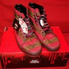 Vans Sk8-Hi 'Nightmare On Elm Street' Freddy Krueger Shoes Men's Size 11.5