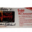 Freddy Krueger 10th Annv. Phone Card HAND SIGNED Robert Englund HIS/COA (Last 1)