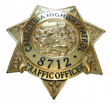 CHP "CHIP's" Tv Show Replica Jon Baker Badge #8712