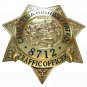 CHP "CHIP's" Tv Show Replica Jon Baker Badge #8712