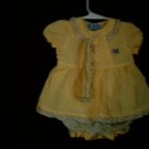 NEWBORN - 0 -3 MTHS - GYMBOREE - DRESS W/ HEADBAND
