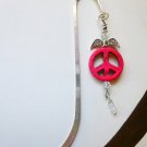 Bookmark Red Peace Sign Wings