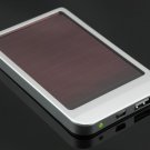 Silver 2600mah solar usb battery charger for most phones ,MP3/MP4,MP5 IPAD