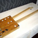 3 String & 1 String Twin Neck Cigar Box Guitar