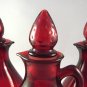 Avon Strawberry Bath Foam Ruby Red glass cruet-4a